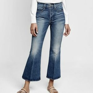 FRAME Jeans 25 Re Released Rigid Le Cropped Flare Denim Pants Crop Denim NEW